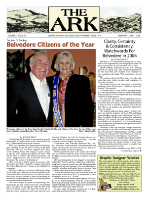 Front page of The Ark, February 1, 2006
