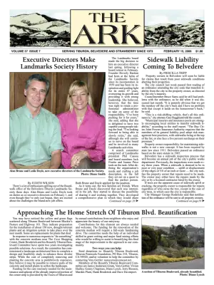 Front page of The Ark, February 15, 2006