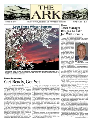 Front page of The Ark, March 1, 2006