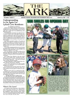 Front page of The Ark, March 22, 2006