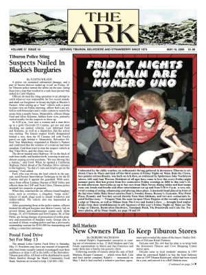 Front page of The Ark, May 10, 2006