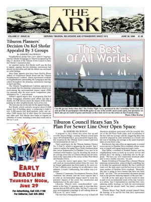 Front page of The Ark, June 28, 2006