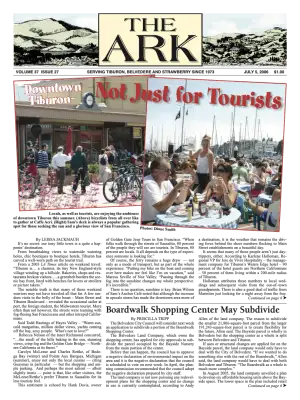 Front page of The Ark, July 5, 2006
