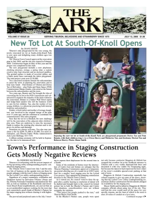 Front page of The Ark, July 12, 2006