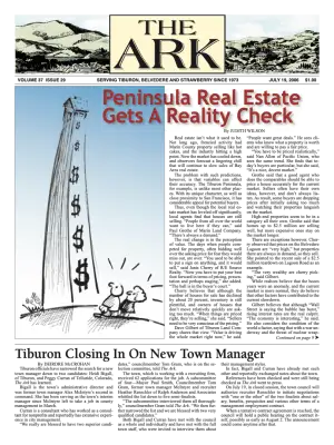 Front page of The Ark, July 19, 2006