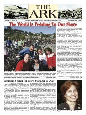 Front page of The Ark, August 2, 2006