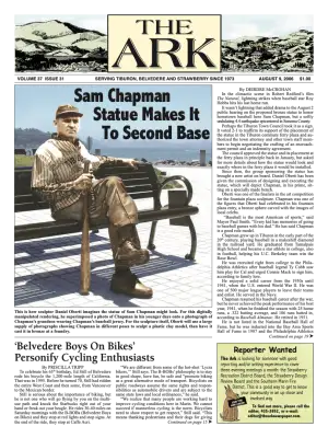 Front page of The Ark, August 9, 2006