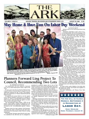 Front page of The Ark, August 30, 2006
