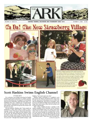 Front page of The Ark, October 11, 2006
