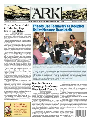 Front page of The Ark, November 8, 2006