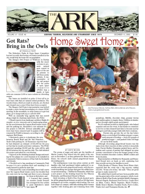 Front page of The Ark, December 13, 2006