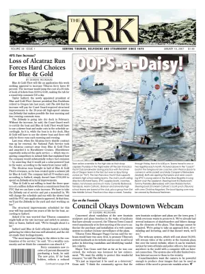 Front page of The Ark, January 10, 2007