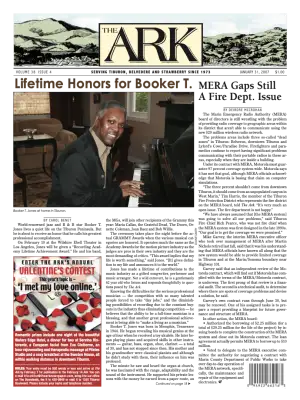 Front page of The Ark, January 31, 2007