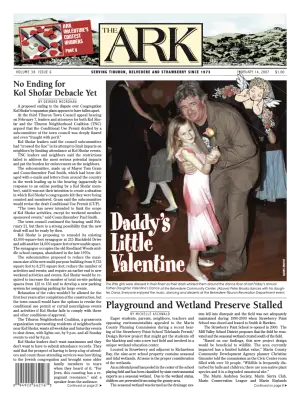 Front page of The Ark, February 14, 2007