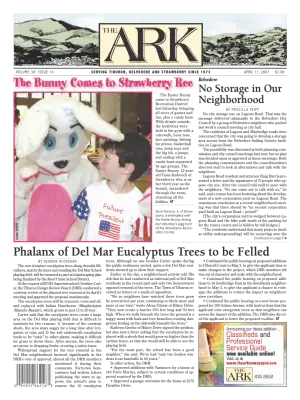 Front page of The Ark, April 11, 2007