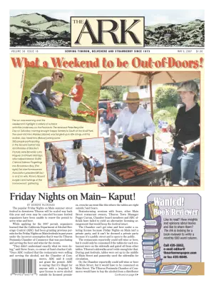 Front page of The Ark, May 9, 2007