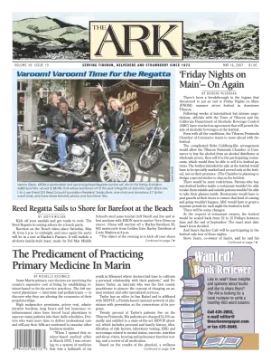 Front page of The Ark, May 16, 2007