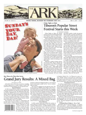 Front page of The Ark, June 13, 2007