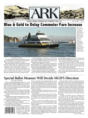 Front page of The Ark, July 18, 2007