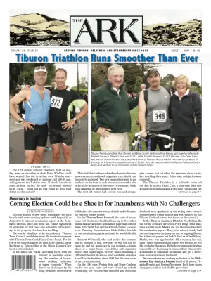 Front page of The Ark, August 1, 2007