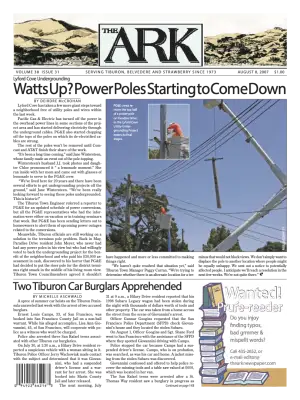 Front page of The Ark, August 8, 2007