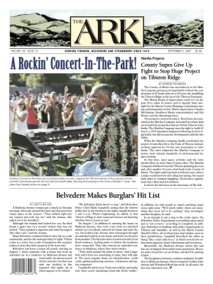 Front page of The Ark, September 5, 2007