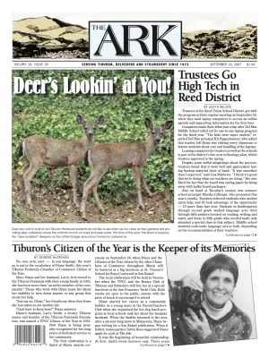 Front page of The Ark, September 26, 2007