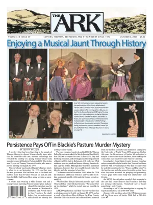 Front page of The Ark, October 3, 2007