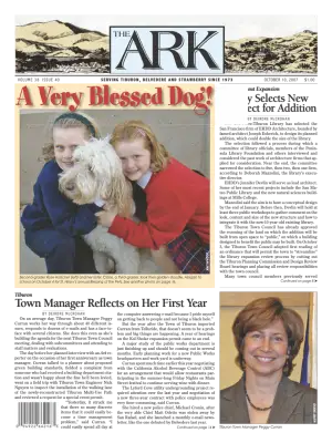 Front page of The Ark, October 10, 2007