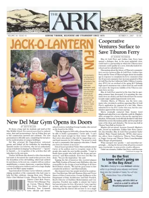 Front page of The Ark, October 31, 2007