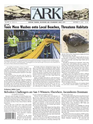 Front page of The Ark, November 14, 2007
