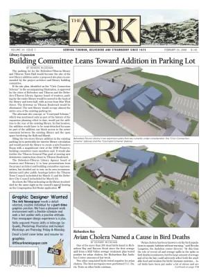 Front page of The Ark, February 20, 2008
