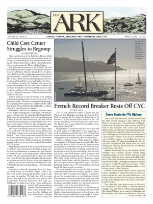 Front page of The Ark, March 5, 2008