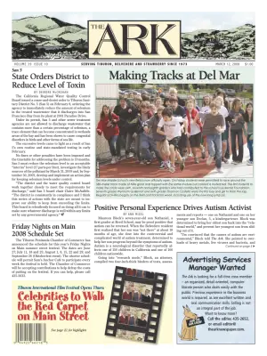 Front page of The Ark, March 12, 2008