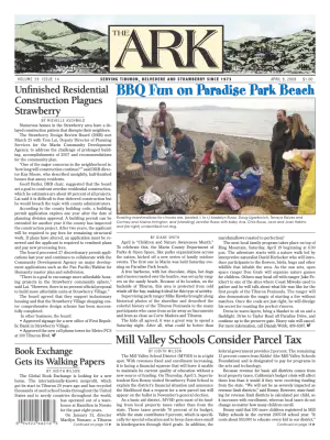 Front page of The Ark, April 9, 2008