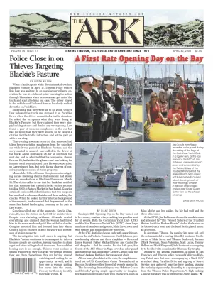 Front page of The Ark, April 30, 2008