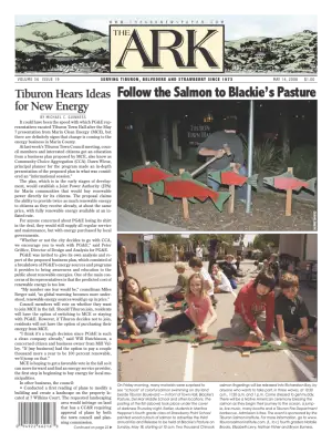 Front page of The Ark, May 14, 2008