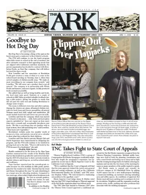 Front page of The Ark, June 11, 2008