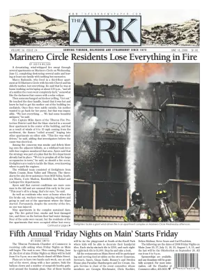Front page of The Ark, June 18, 2008