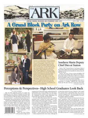 Front page of The Ark, July 2, 2008