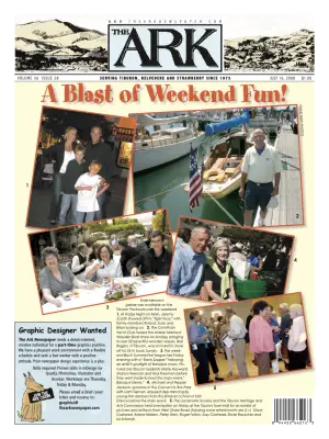 Front page of The Ark, July 16, 2008
