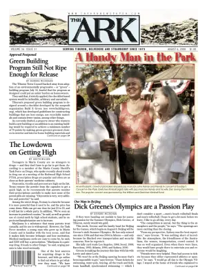 Front page of The Ark, August 6, 2008
