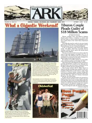 Front page of The Ark, October 1, 2008