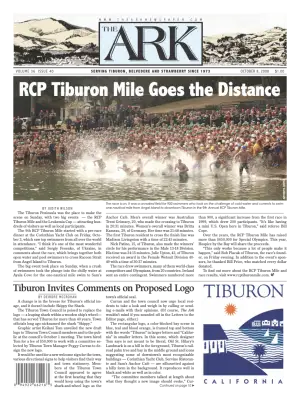 Front page of The Ark, October 8, 2008
