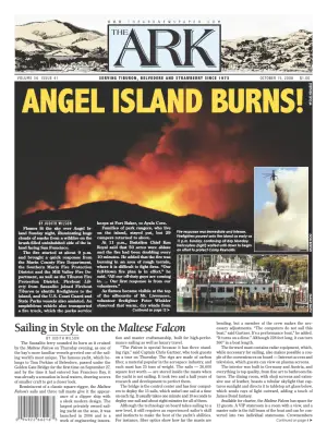 Front page of The Ark, October 15, 2008