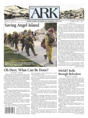 Front page of The Ark, October 22, 2008