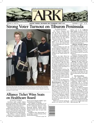 Front page of The Ark, November 12, 2008