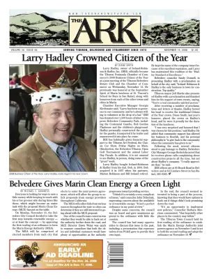 Front page of The Ark, November 19, 2008