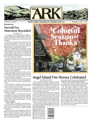 Front page of The Ark, November 26, 2008
