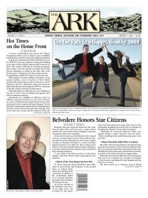 Front page of The Ark, January 7, 2009